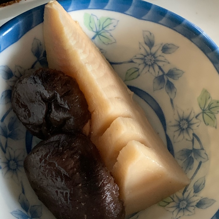 たけのこと椎茸の煮物